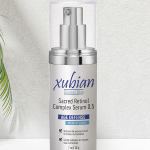 a photo showing a bottle of Xubian wellness and acne treatment center's retinol complex serum - facial serum