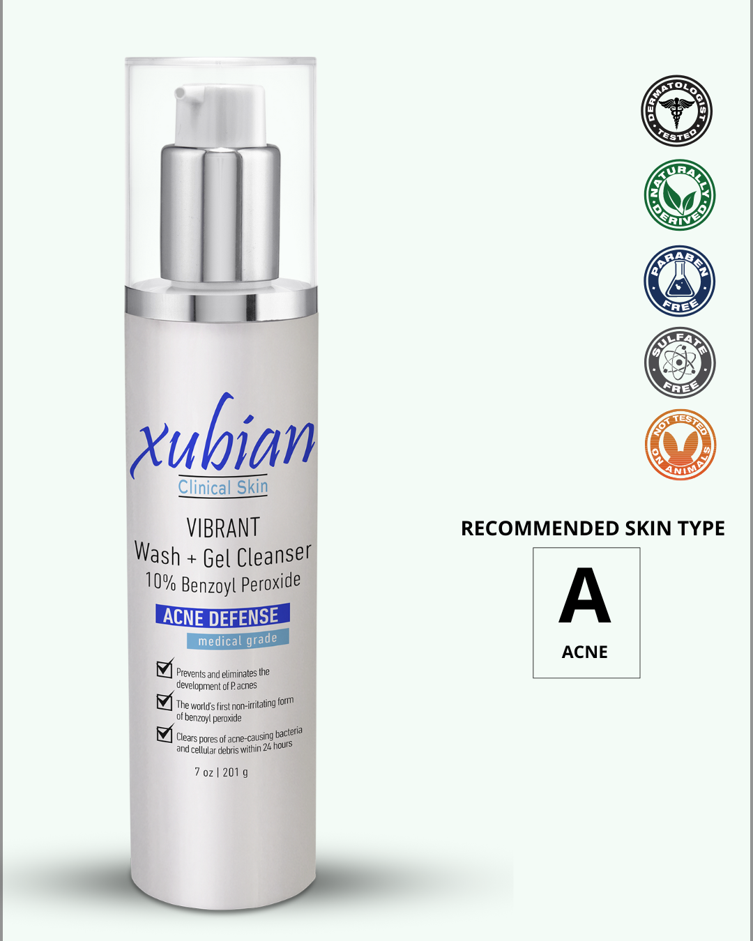 VIBRANT Wash Gel Cleanser 2 vibrant wash gel cleanser. Non irritating acne cleanser